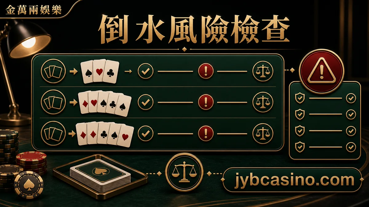 金萬兩娛樂 倒水風險檢查,倒水風險與排牌檢查的文章插圖。